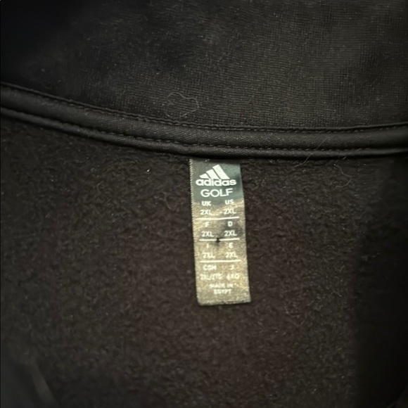 Adidas Golf Black Performance Jacket with Stand-Up Collar - Picture 2 of 5